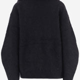 MAGLIA IN MISTO MOHAIR STRETCH CON COLLO DRAPPEGGIATO 22846 050 THE.GARMENT 