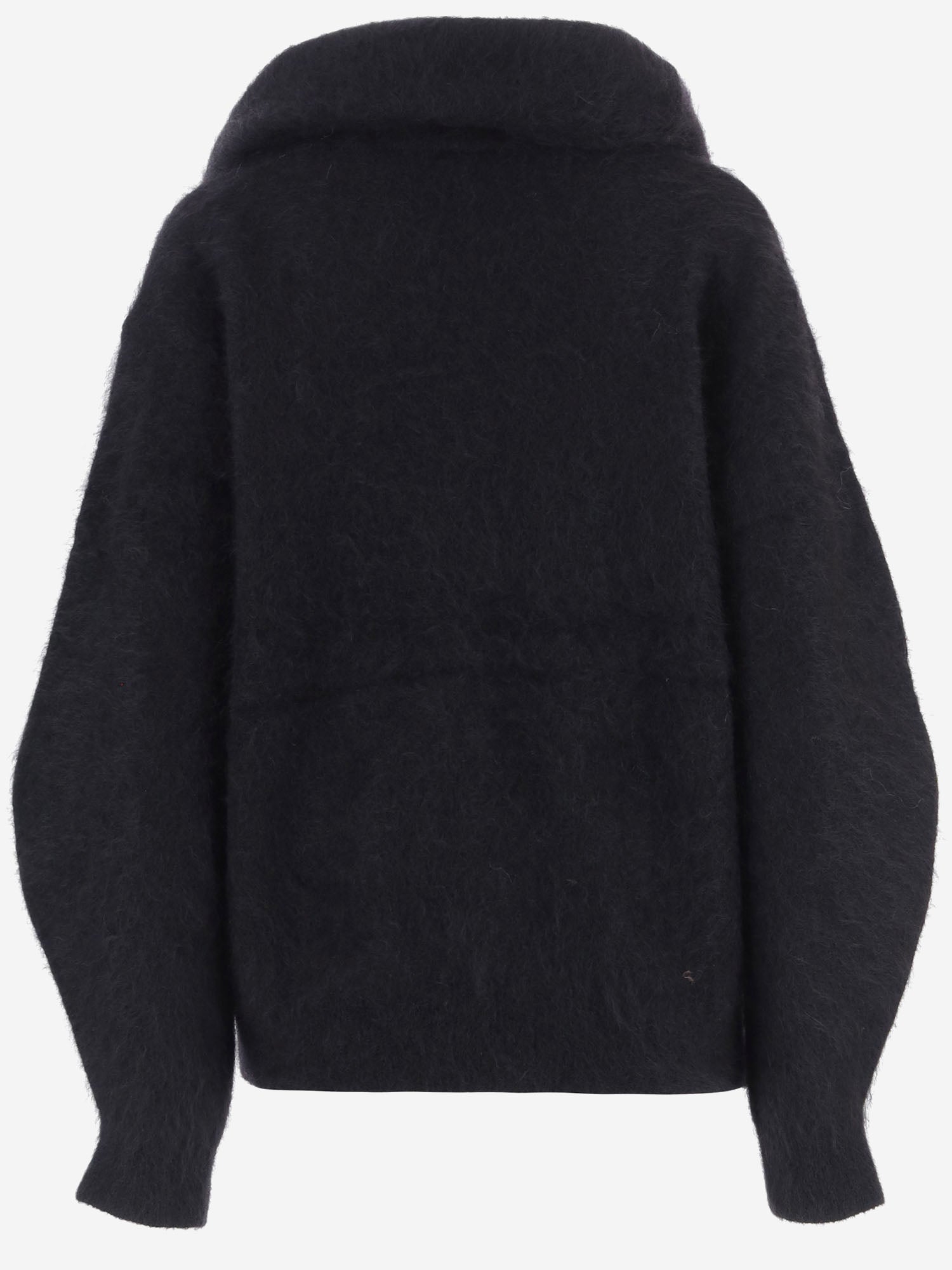 MAGLIA IN MISTO MOHAIR STRETCH CON COLLO DRAPPEGGIATO 22846 050 THE.GARMENT 
