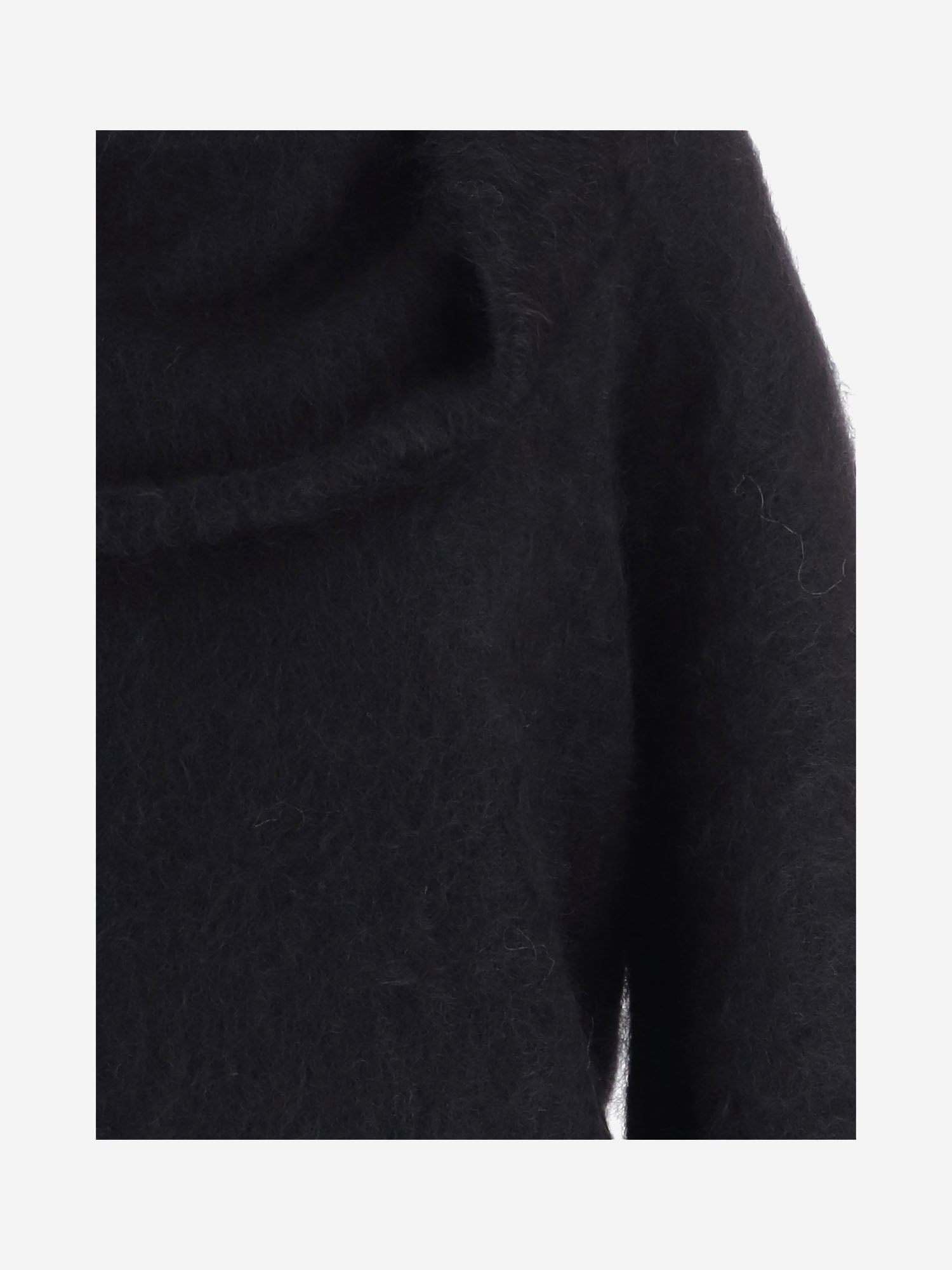 MAGLIA IN MISTO MOHAIR STRETCH CON COLLO DRAPPEGGIATO 22846 050 THE.GARMENT 