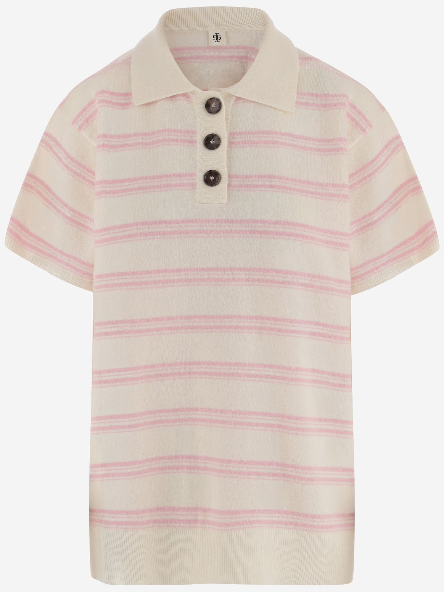 T-SHIRT IN LANA E CASHMERE CON MOTIVO A RIGHE 22848 951 THE.GARMENT 