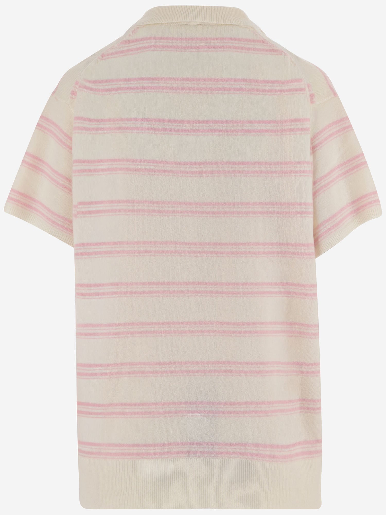 T-SHIRT IN LANA E CASHMERE CON MOTIVO A RIGHE 22848 951 THE.GARMENT 