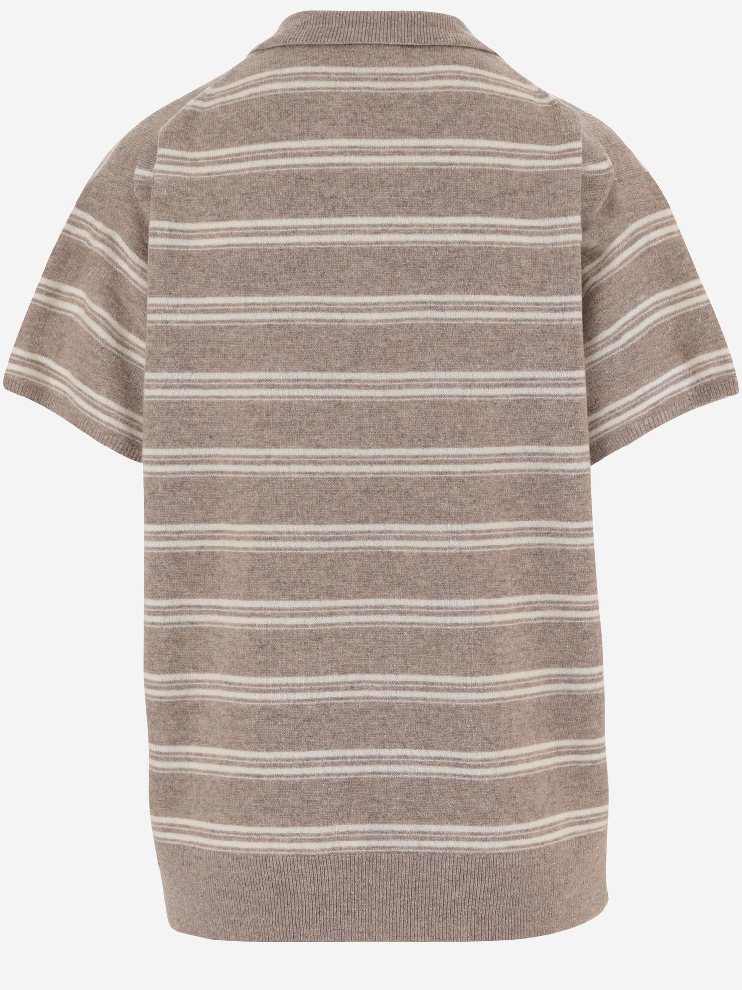 T-SHIRT IN LANA E CASHMERE CON MOTIVO A RIGHE 22848 952 THE.GARMENT 