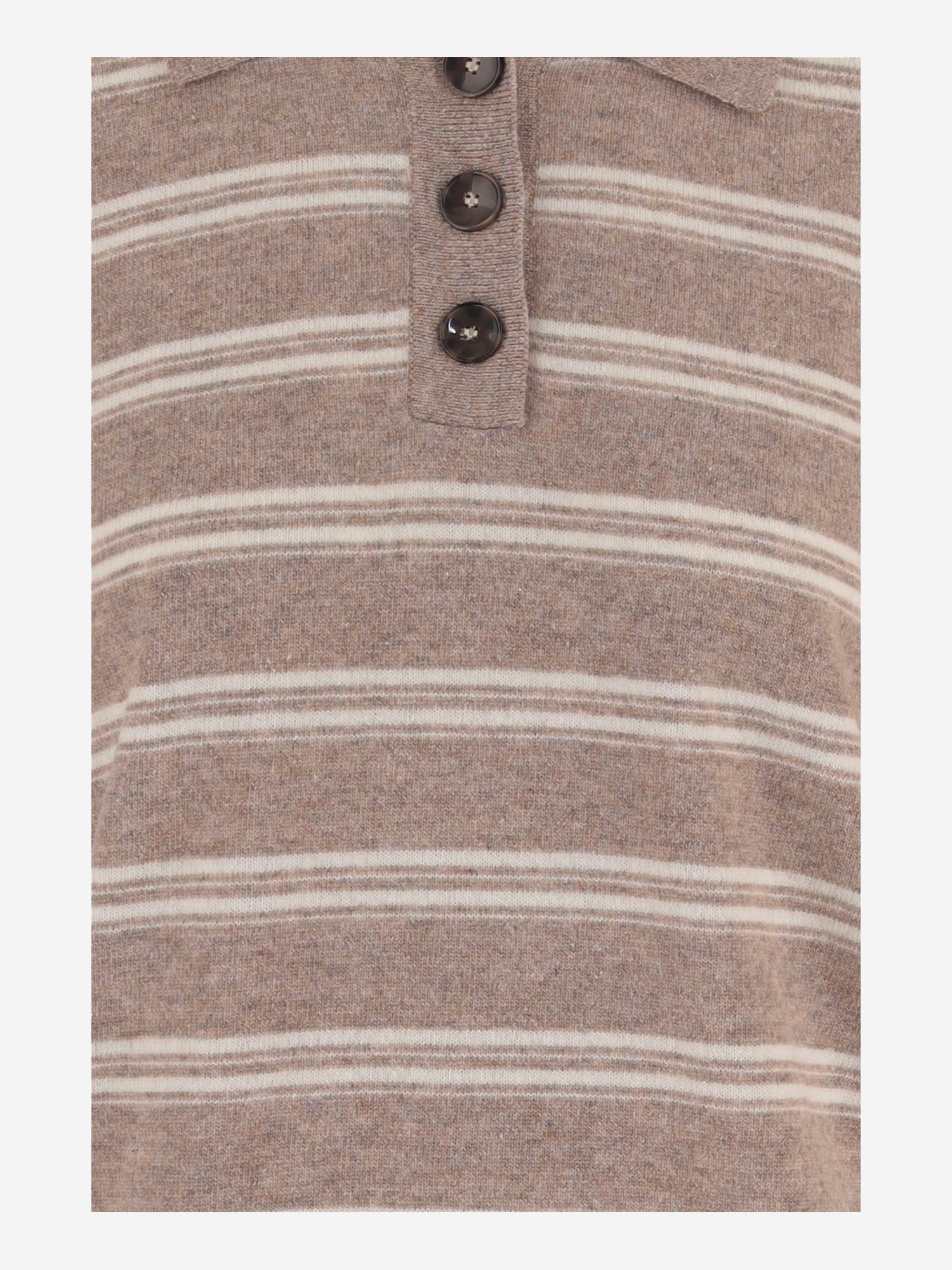 T-SHIRT IN LANA E CASHMERE CON MOTIVO A RIGHE 22848 952 THE.GARMENT 