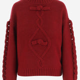 MAGLIONE REALIZZATO IN LANA E CASHMERE CON FIOCCHI E TRECCE 22860 167 THE.GARMENT 