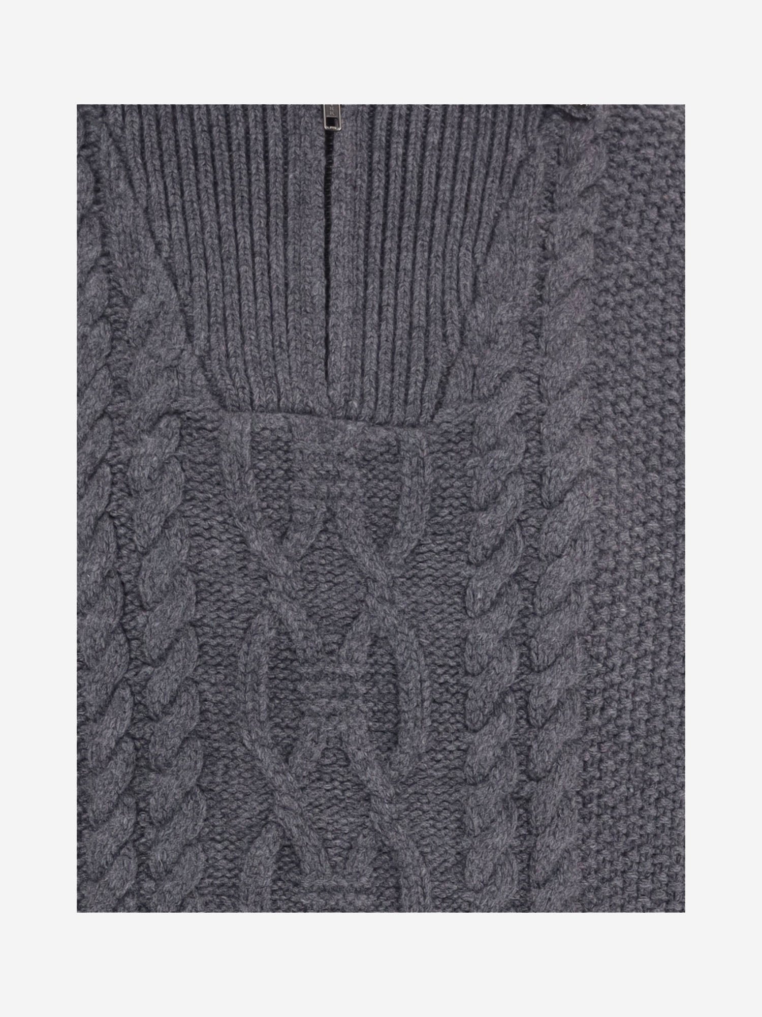 MAGLIONE REALIZZATO IN LANA E CASHMERE CON MOTIVO A TRECCE 22897 602 THE.GARMENT 