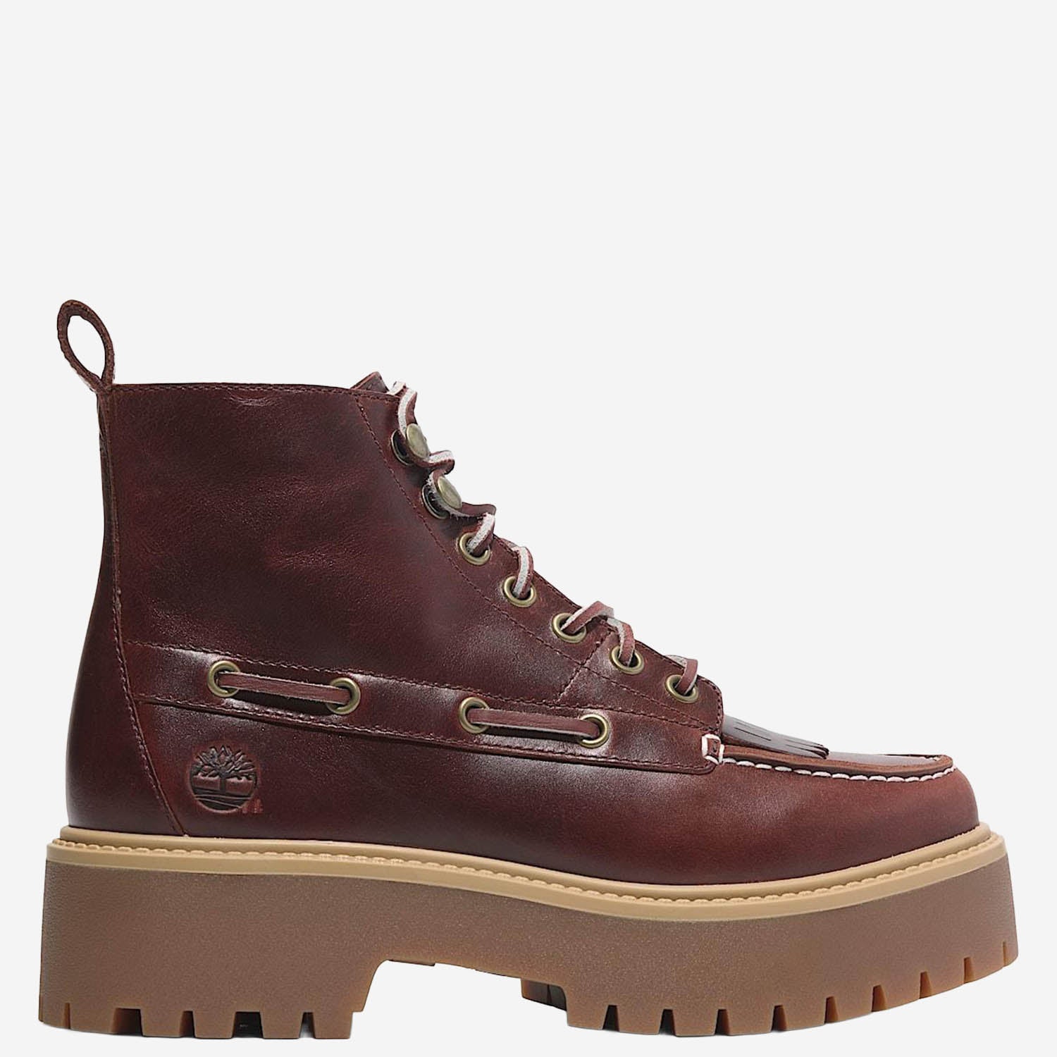 STIVALETTI CON PLATEAU STONE STREET IN PELLE TB0A27YZ EIW1 TIMBERLAND 