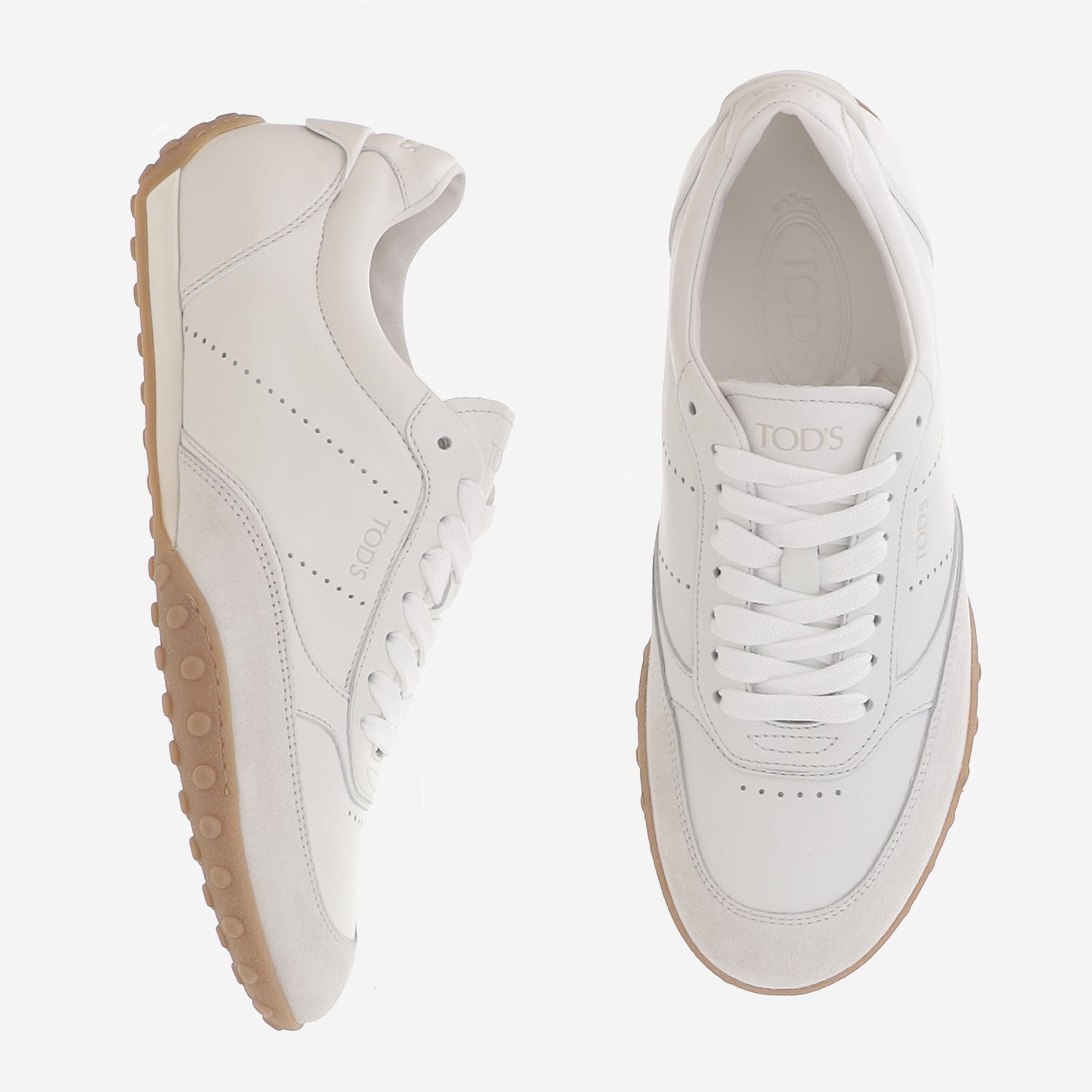 SNEAKERS IN PELLE CON LOGO XXM13M0KO30 VLQB001 TODS 