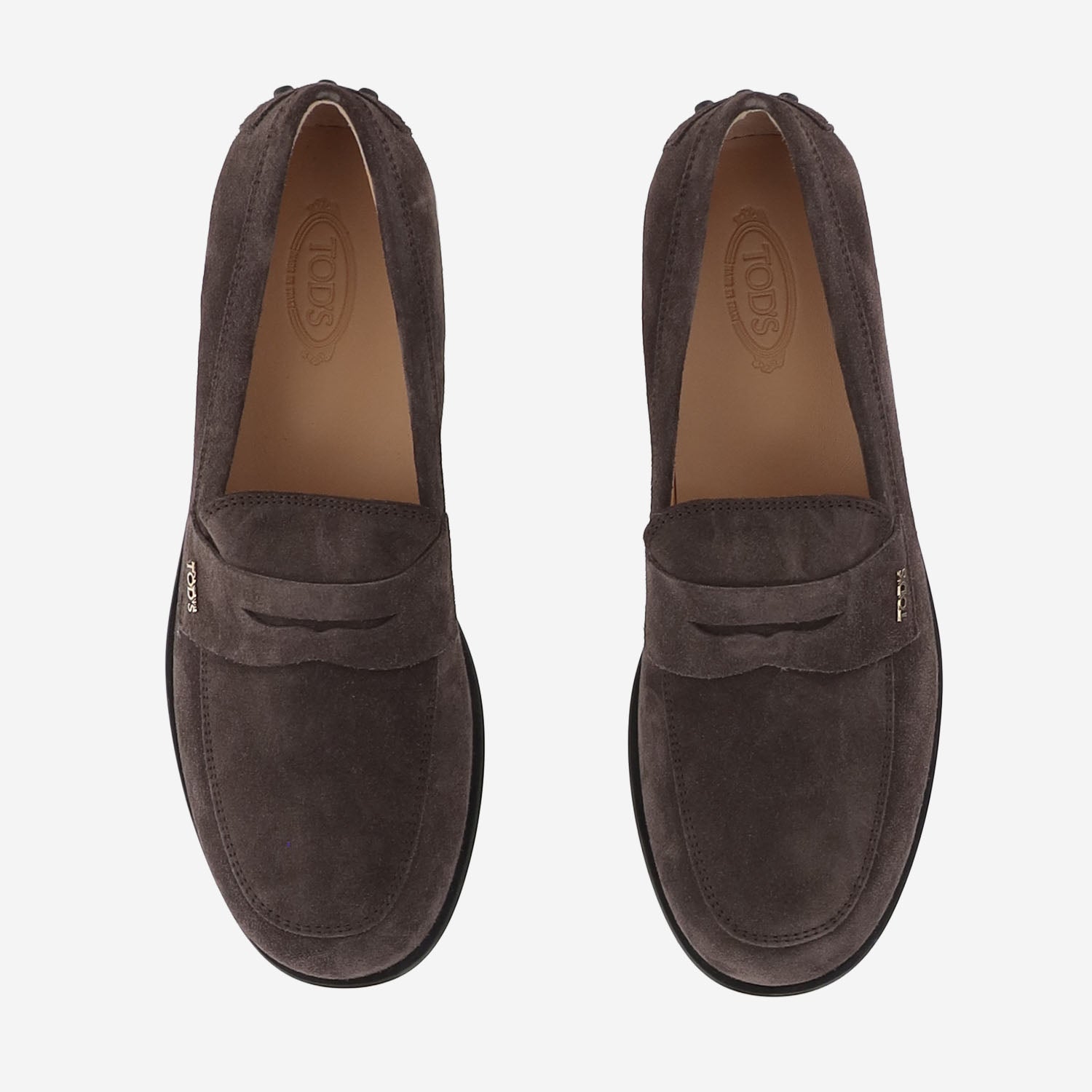 MOCASSINI IN SUEDE CON LOGO XXW19M0KK70 RE0S808 TODS 