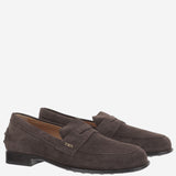 MOCASSINI IN SUEDE CON LOGO XXW19M0KK70 RE0S808 TODS 