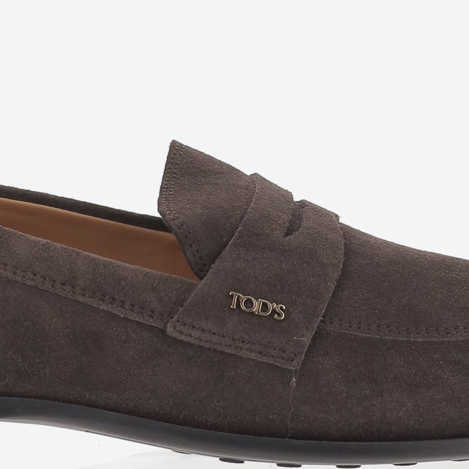 MOCASSINI IN SUEDE CON LOGO XXW19M0KK70 RE0S808 TODS 