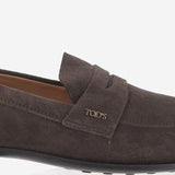 MOCASSINI IN SUEDE CON LOGO XXW19M0KK70 RE0S808 TODS 