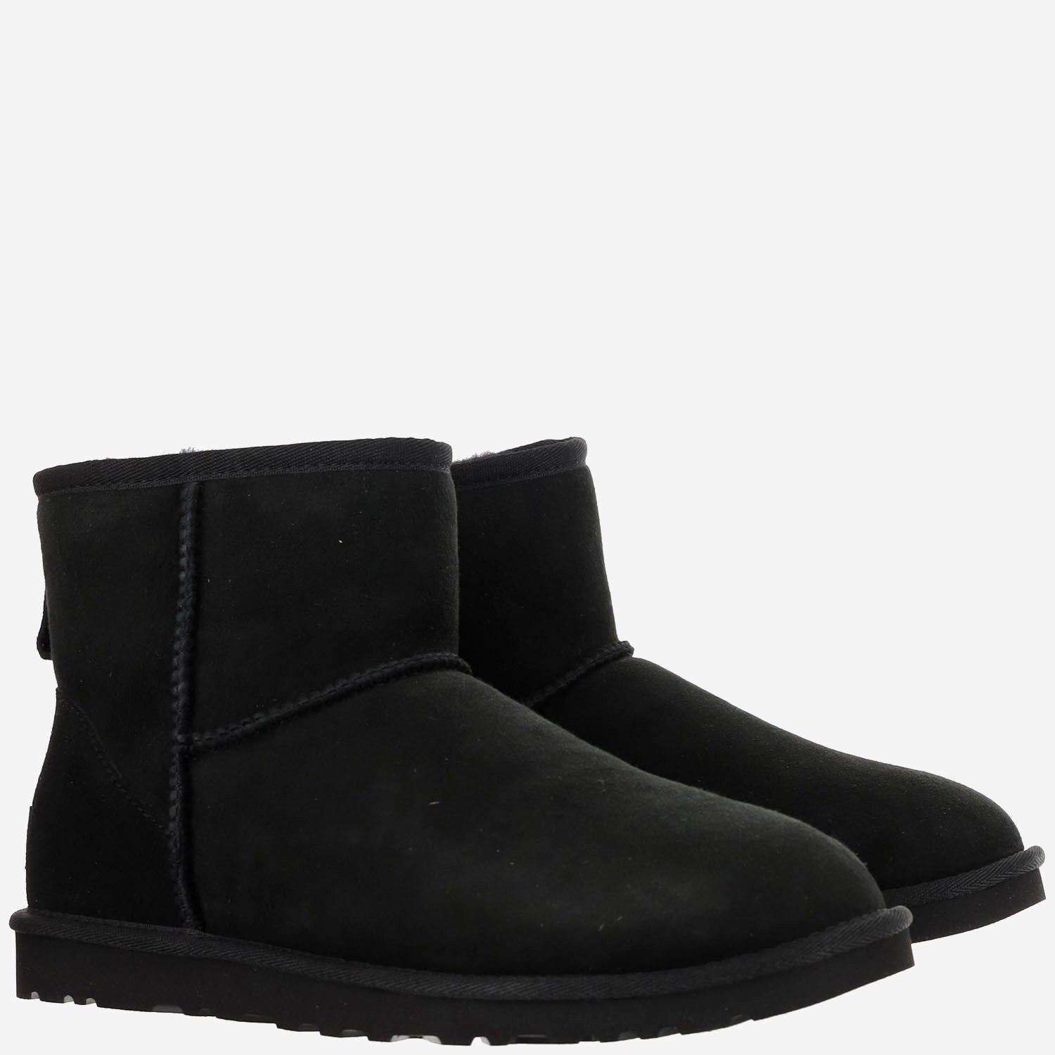STIVALETTI CLASSIC MINI II IN PELLE SCAMOSCIATA 1002072 BLK UGG 