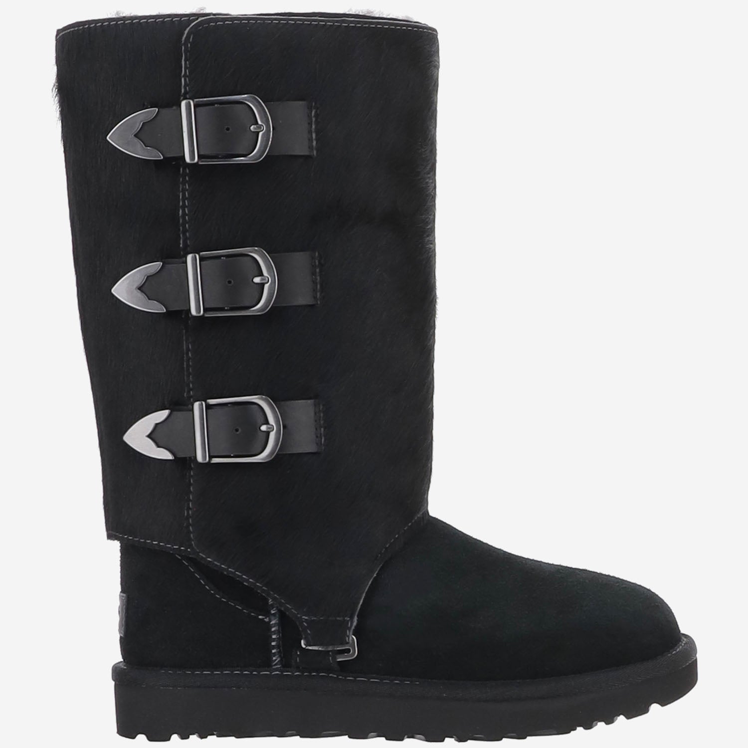 STIVALI WESTERN IN PELLE 1183491 BLK UGG 