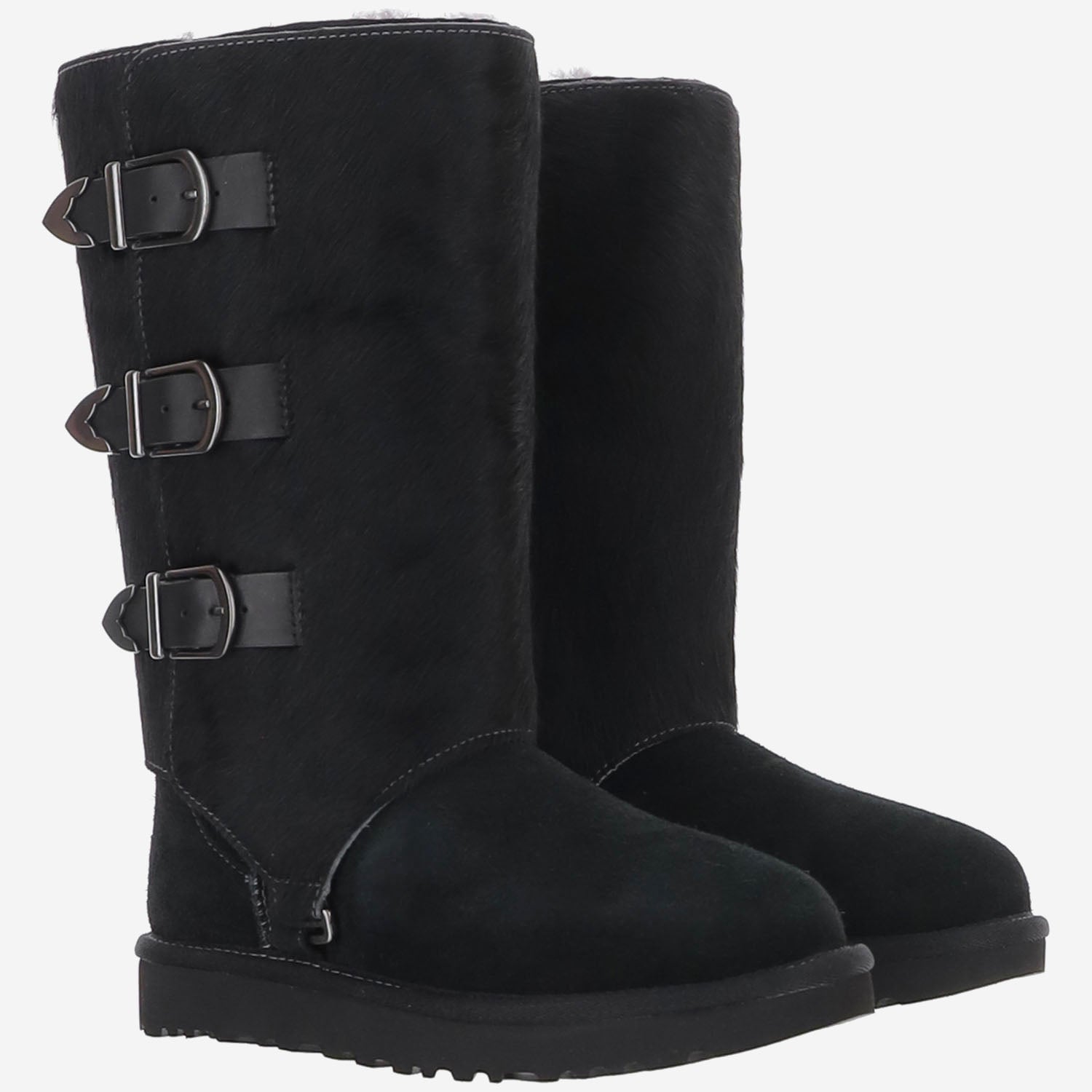 STIVALI WESTERN IN PELLE 1183491 BLK UGG 