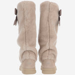 STIVALI APRÈS-SKI IN PELLE SCAMOSCIATA E SHEARLING CON FIOCCO 1183792 MNL UGG 