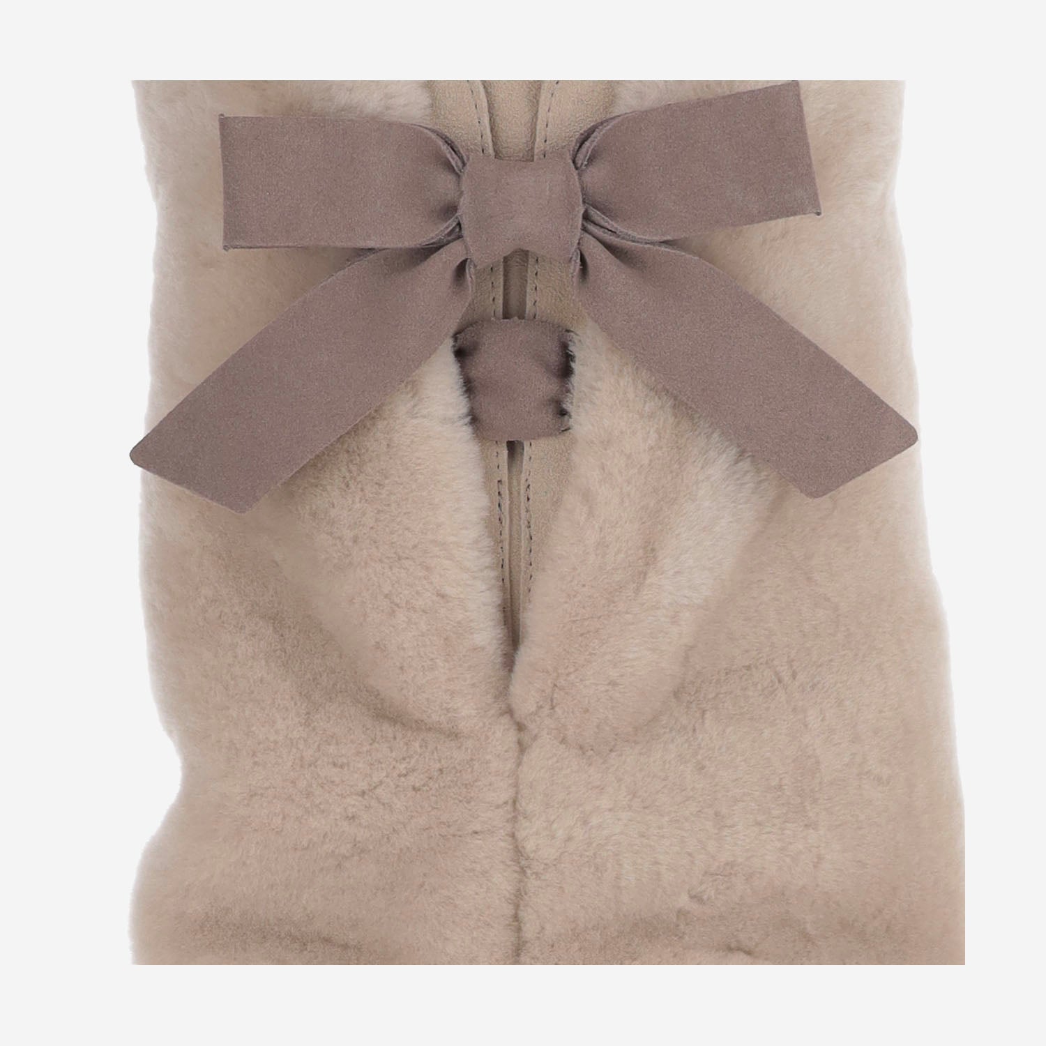 STIVALI APRÈS-SKI IN PELLE SCAMOSCIATA E SHEARLING CON FIOCCO 1183792 MNL UGG 