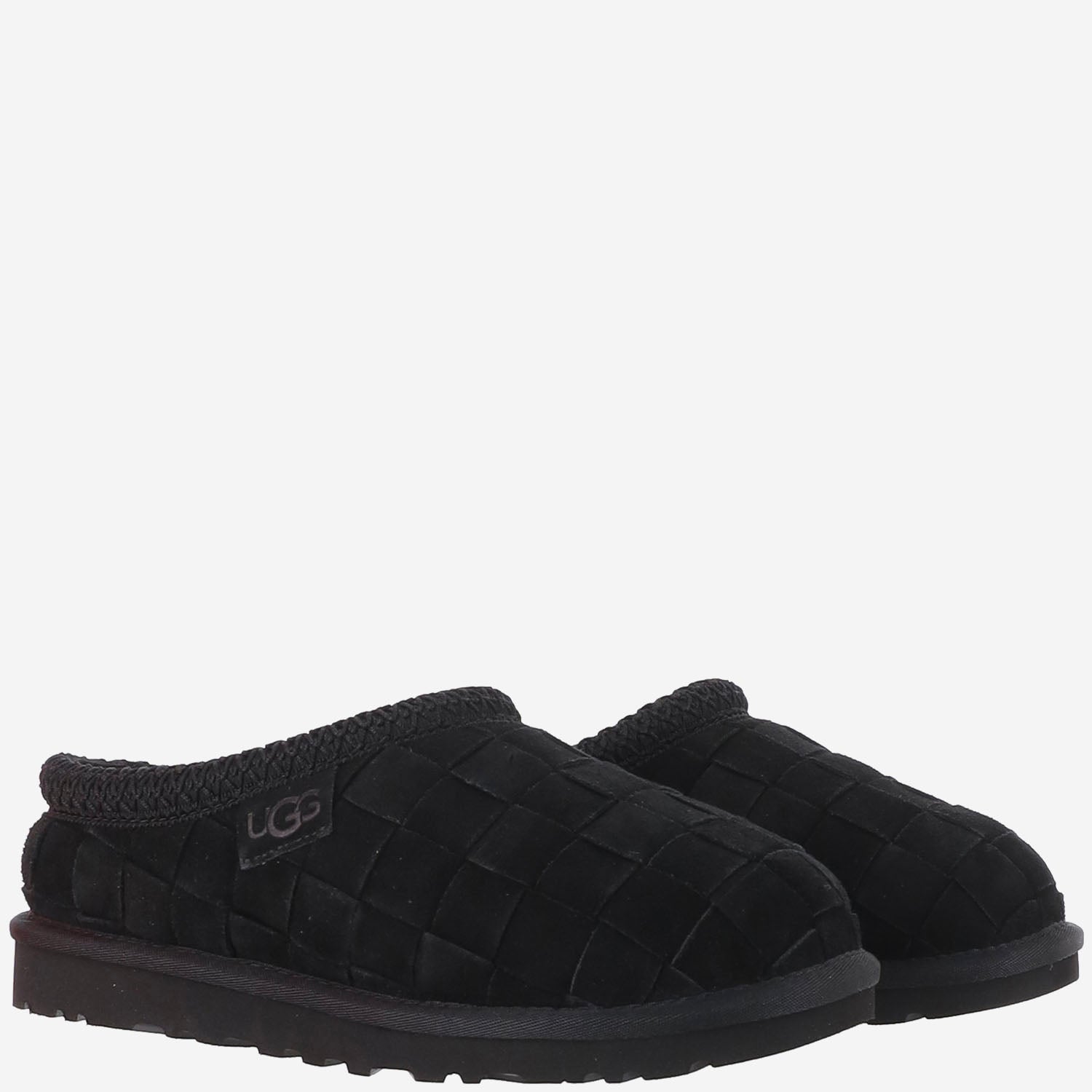 MULES TASMAN WOVEN IN PELLE INTRECCIATA 1186330 BLK UGG 