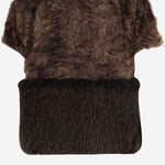 GILET IN PELLICCIA SINTETICA CON ZIP EF311 PER005 UNCOMMON 