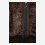 GILET IN PELLICCIA SINTETICA CON ZIP EF311 PER005 UNCOMMON 