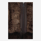 GILET IN PELLICCIA SINTETICA CON ZIP EF311 PER005 UNCOMMON 