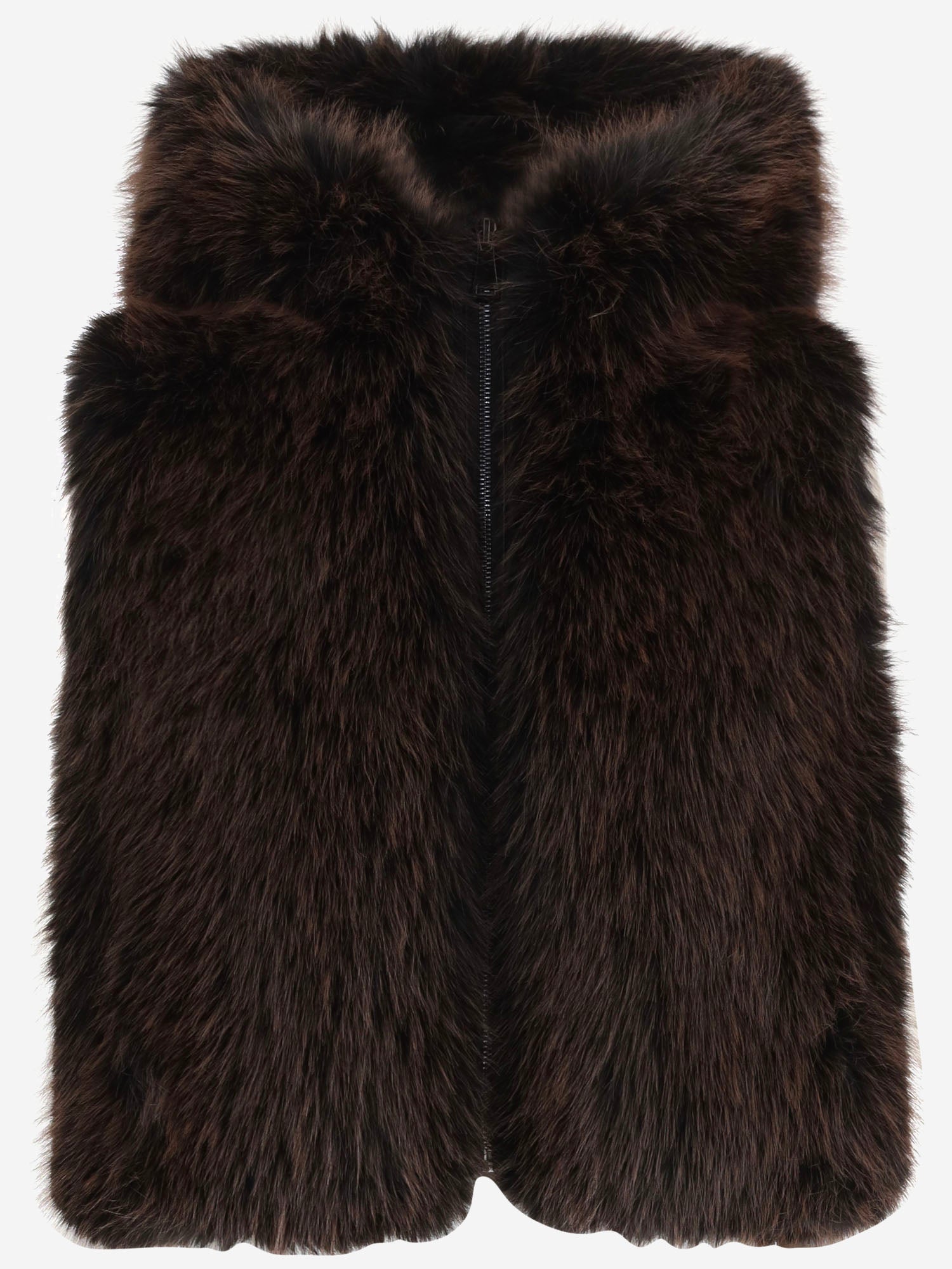 GILET IN PELLICCIA SINTETICA CON CAPPUCCIO TH110 FFX005 UNCOMMON 