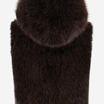 GILET IN PELLICCIA SINTETICA CON CAPPUCCIO TH110 FFX005 UNCOMMON 