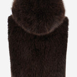GILET IN PELLICCIA SINTETICA CON CAPPUCCIO TH110 FFX005 UNCOMMON 