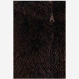 GILET IN PELLICCIA SINTETICA CON CAPPUCCIO WS17 FFX005 UNCOMMON 
