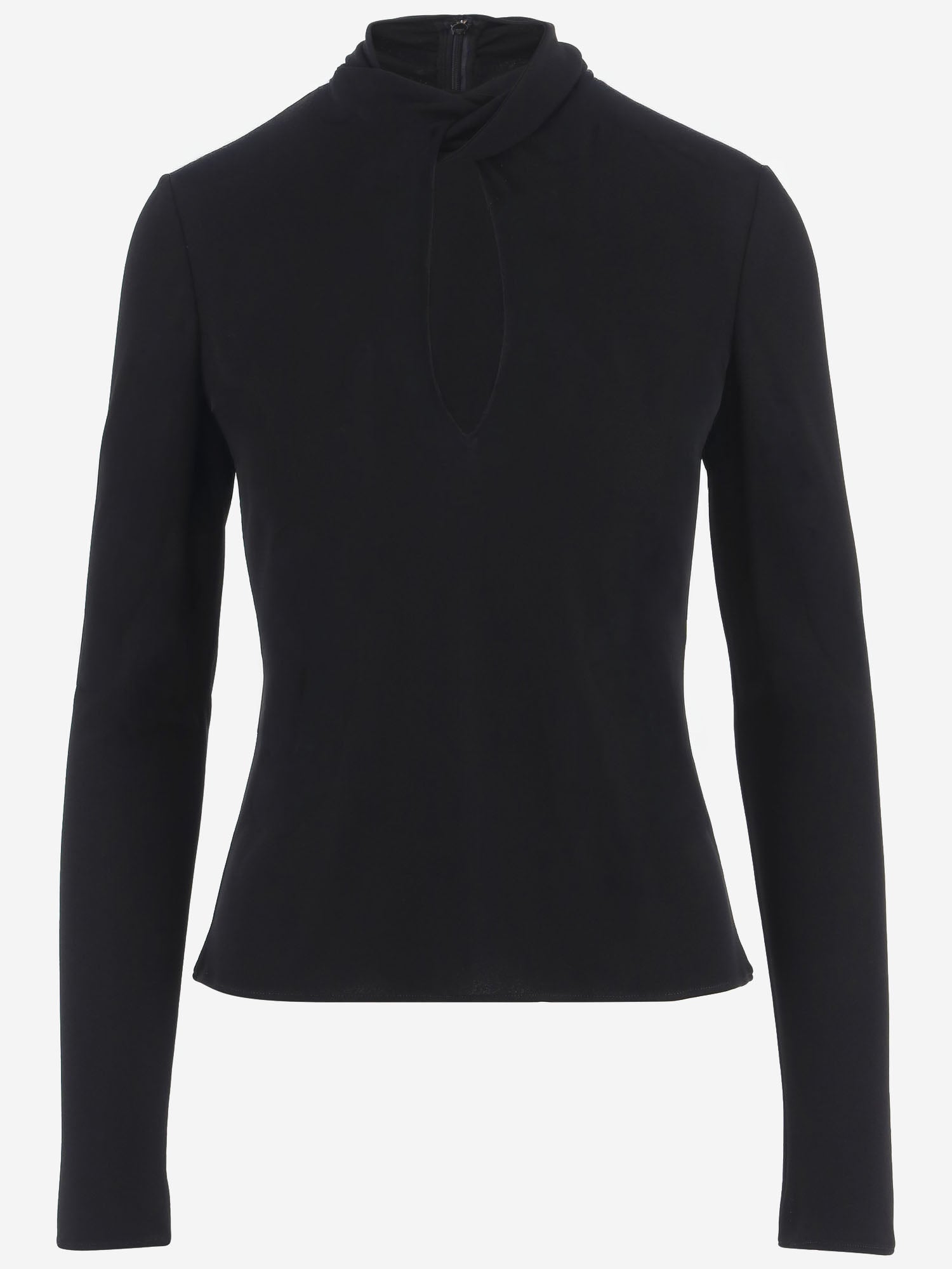 MAGLIA IN VISCOSA CON DETTAGLIO CUT-OUT 9B0AECG5 AG10NO VALENTINO 