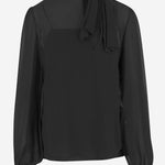 CAMICIA IN SETA CON FIOCCO 9B0AECJ5 93M0NO VALENTINO 