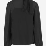 CAMICIA IN SETA CON FIOCCO 9B0AECJ5 93M0NO VALENTINO 