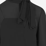 CAMICIA IN SETA CON FIOCCO 9B0AECJ5 93M0NO VALENTINO 