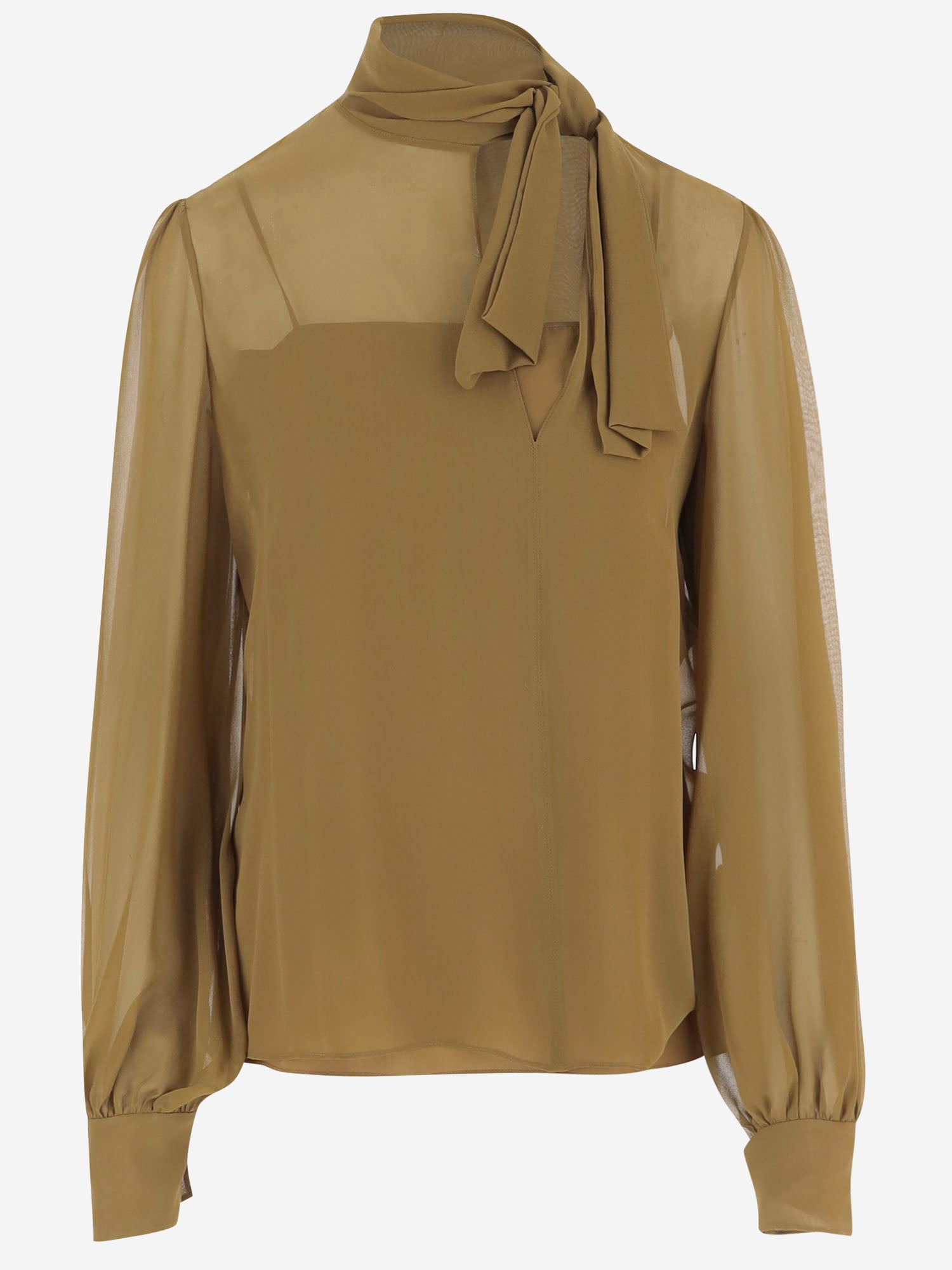 CAMICIA IN SETA CON FIOCCO 9B0AECJ5 93M2SP VALENTINO 
