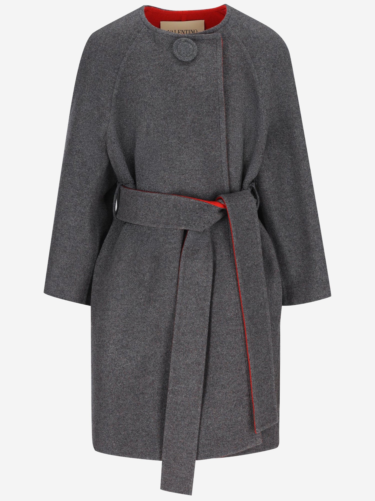 CAPPOTTO IN MISTO LANA E CASHMERE CON CINTURA 9B0CA8K3 AGV160 VALENTINO 