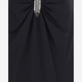 ABITO IN VISCOSA CON APPLICAZIONE GIOIELLO E ARRICCIATURA 9B0VAM55 9VQNUD VALENTINO 