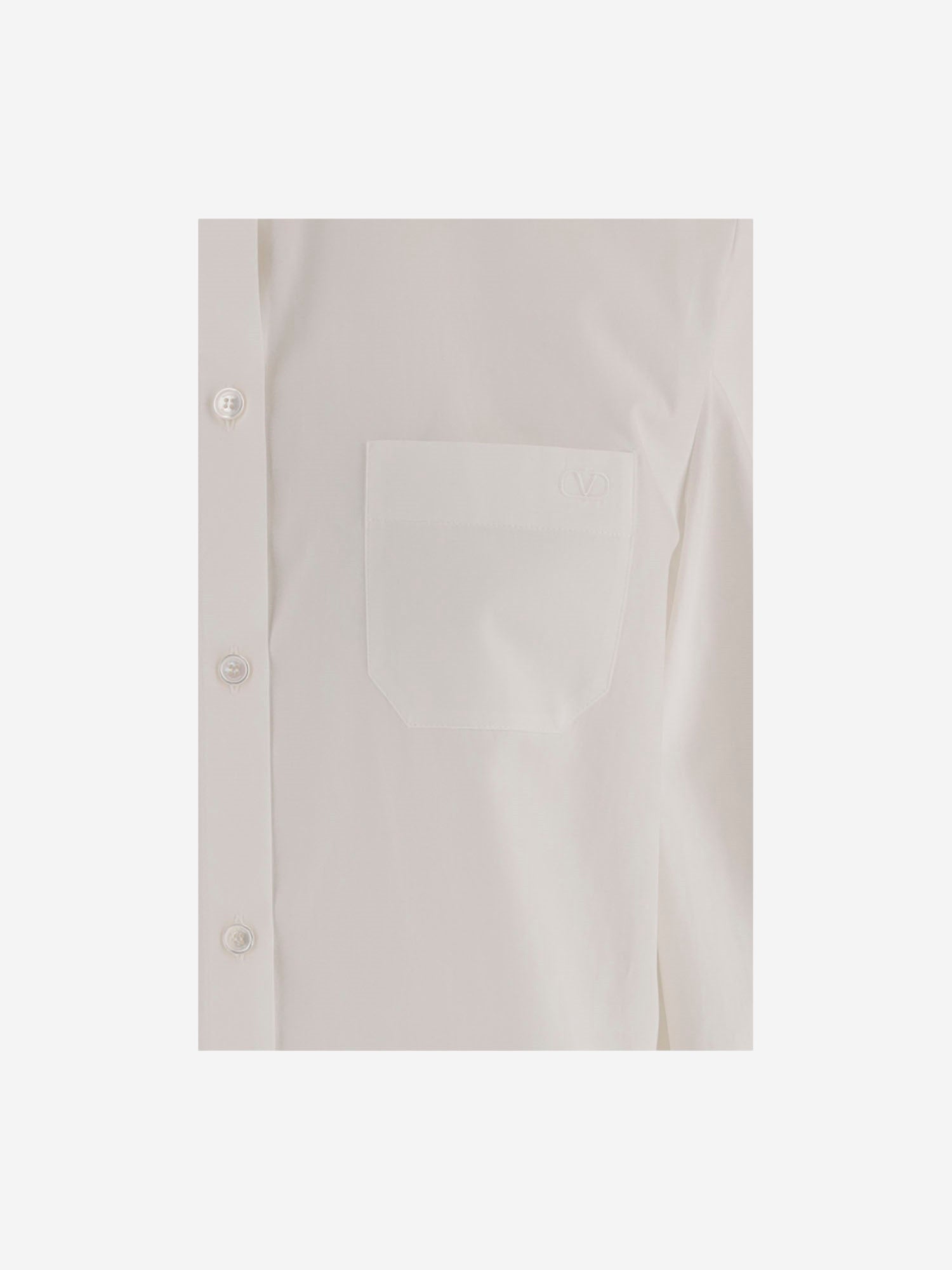 CAMICIA IN COTONE CON DETTAGLIO FIOCCHI 9B3AB8J5 5A6001 VALENTINO 