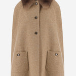 CAPPOTTO IN MISTO LANA CON PELLICCIA 9B3CG553 AEBO42 VALENTINO 