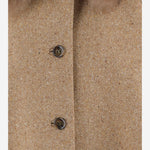 CAPPOTTO IN MISTO LANA CON PELLICCIA 9B3CG553 AEBO42 VALENTINO 