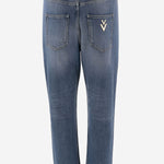 JEANS IN DENIM DI COTONE 9B3DD22N ACH558 VALENTINO 