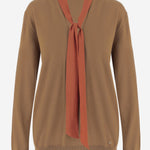 MAGLIA IN LANA CON DETTAGLIO A CONTRASTO 9B3KC74F AAE954 VALENTINO 