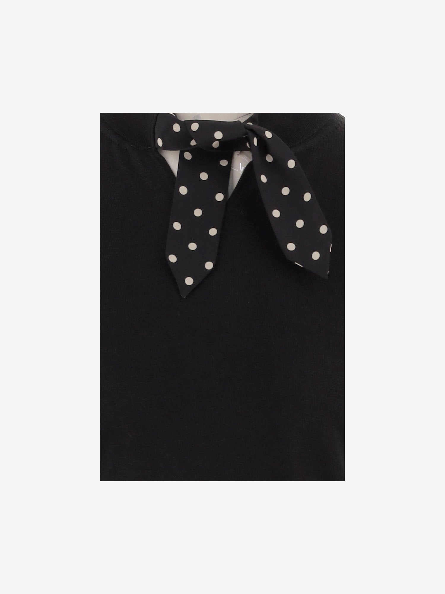 TOP IN MAGLIA CON DETTAGLIO FOULARD 9B3KC75J AF60NO VALENTINO 