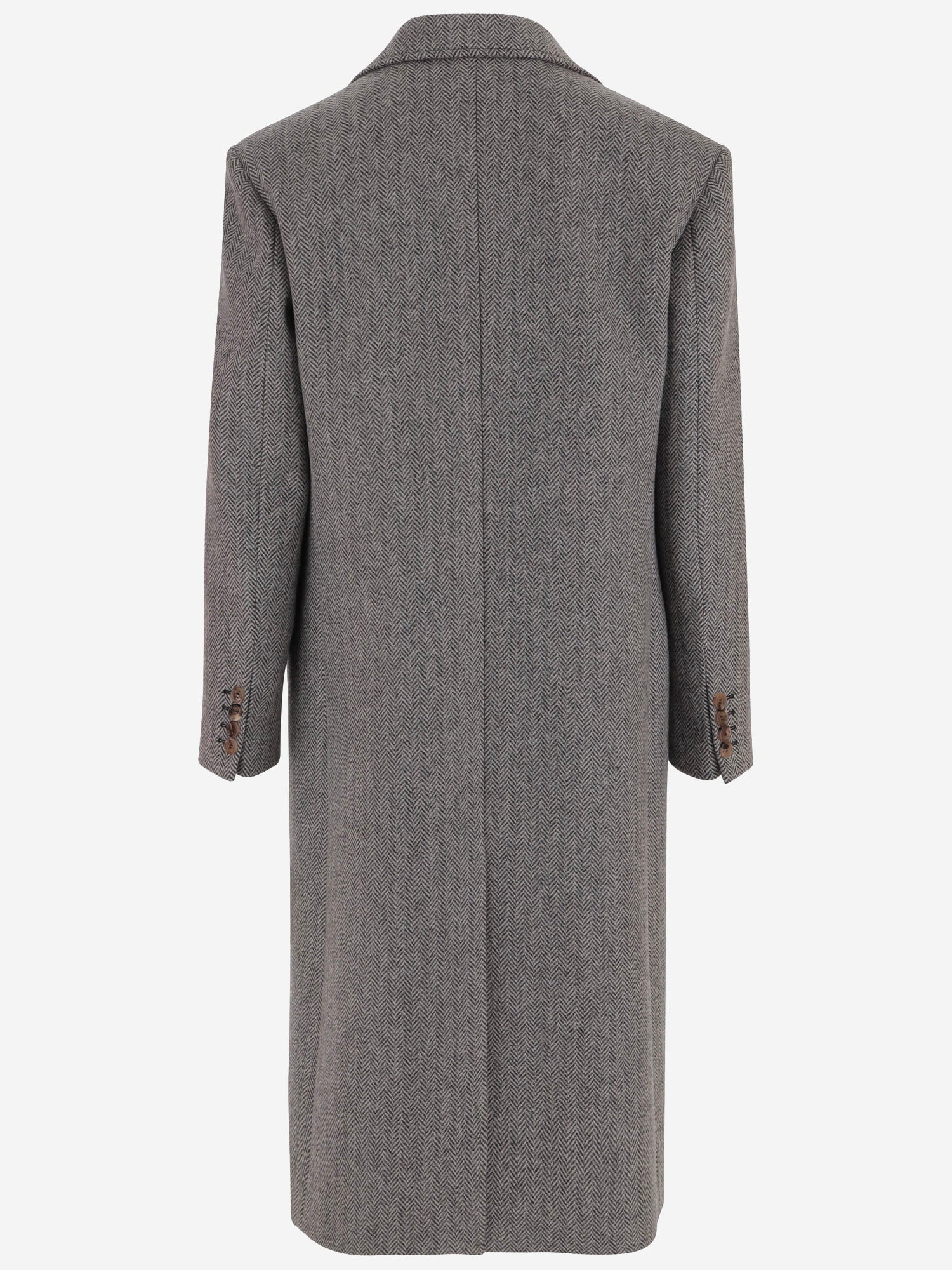 CAPPOTTO MONOPETTO IN LANA VERGINE 9V3CAL05 B8HA01 VALENTINO 