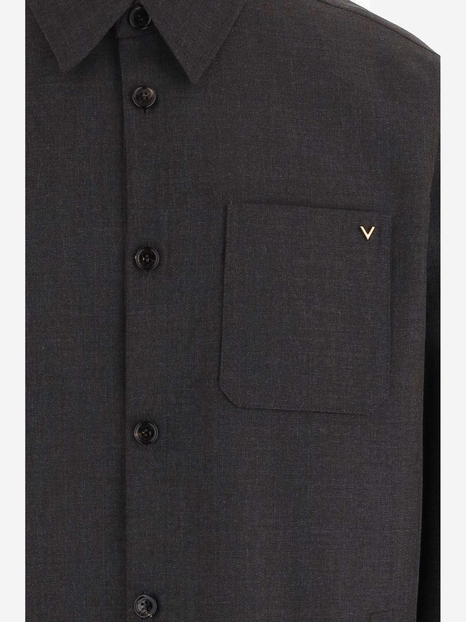 GIUBBOTTO IN MISTO LANA CON LOGO 9V3CIO01 AWAZ2G VALENTINO 