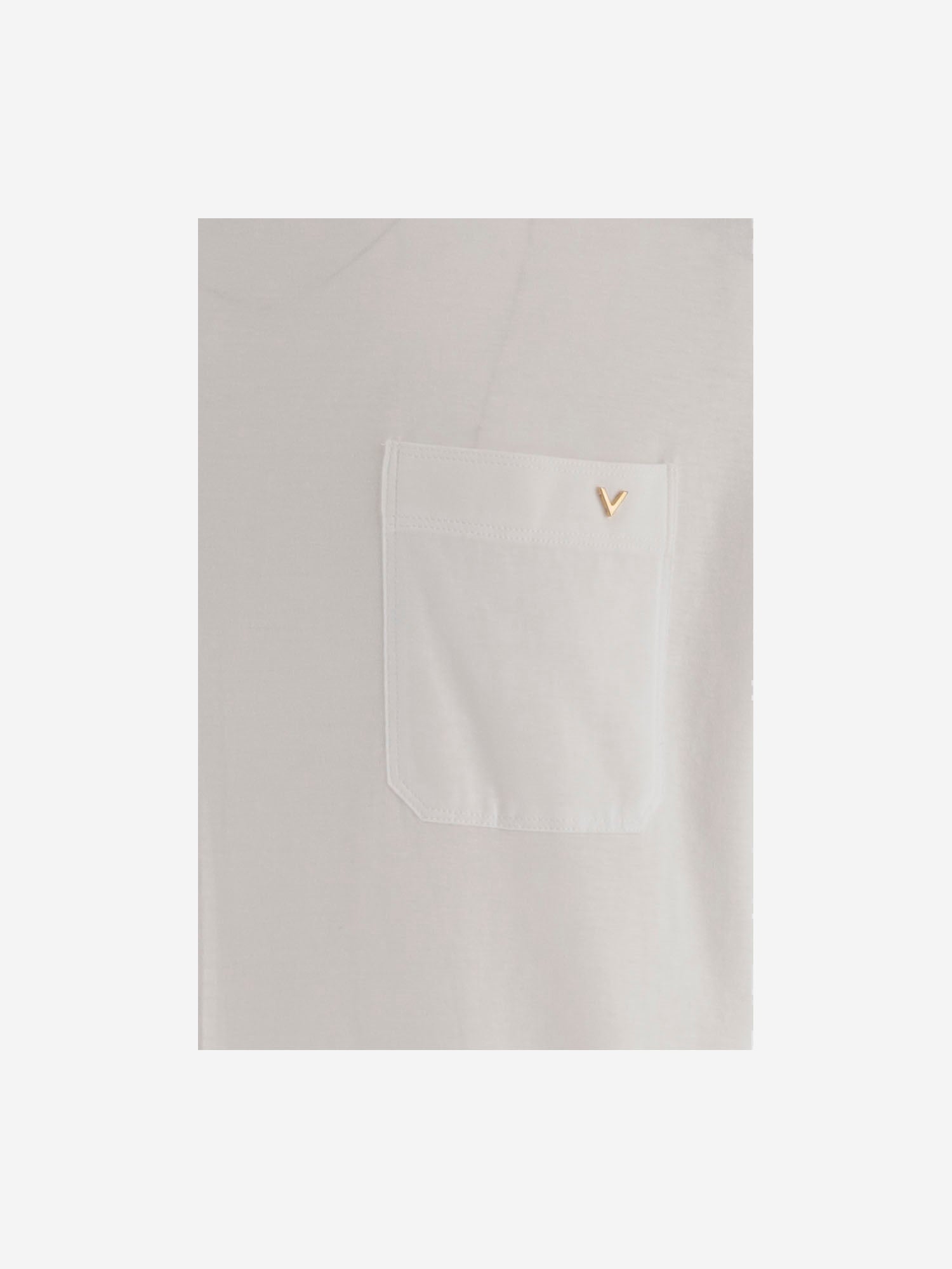 T-SHIRT IN COTONE CON LOGO 9V3MG10V BGR0BO VALENTINO 