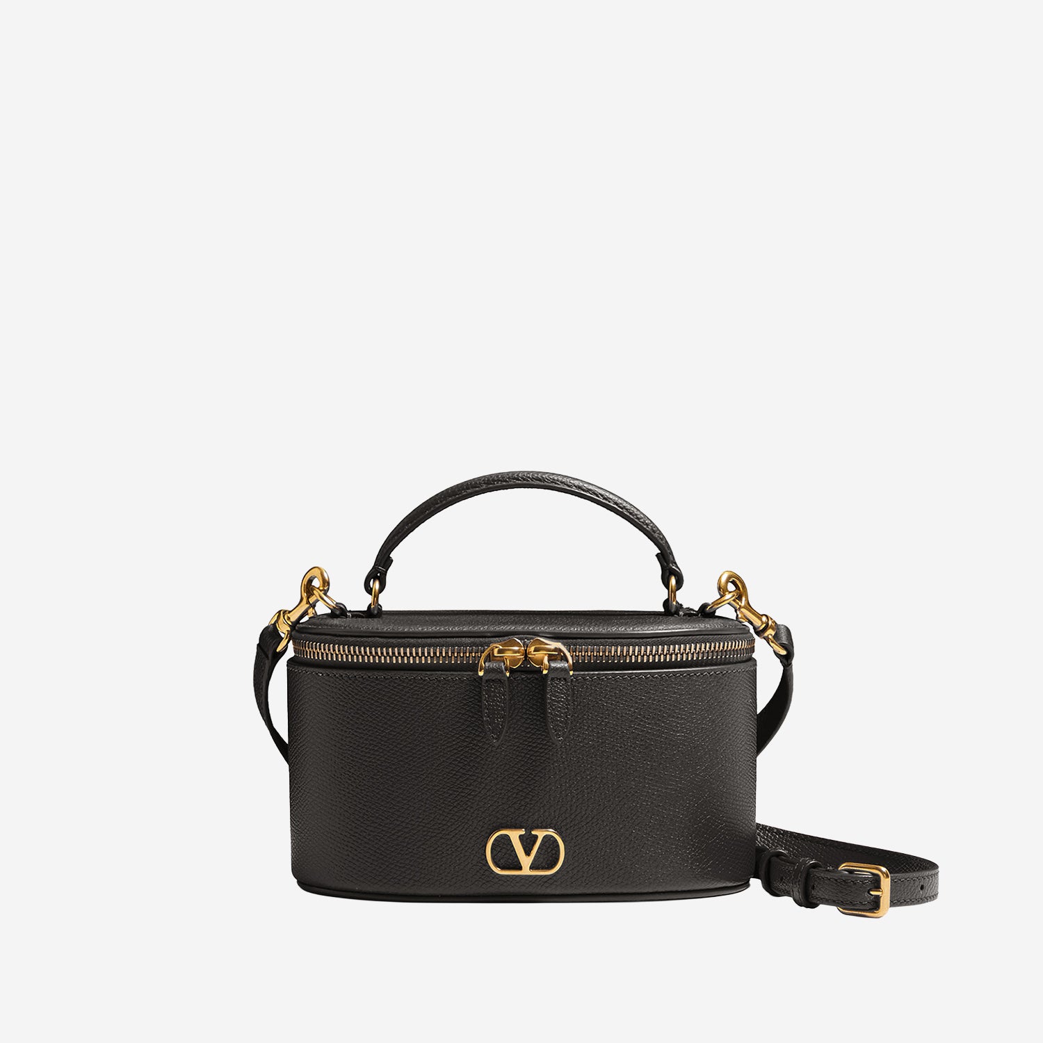 BORSA VANITY IN PELLE CON VLOGO 9W2P0AX8 SNP0NO VALENTINO GARAVANI 