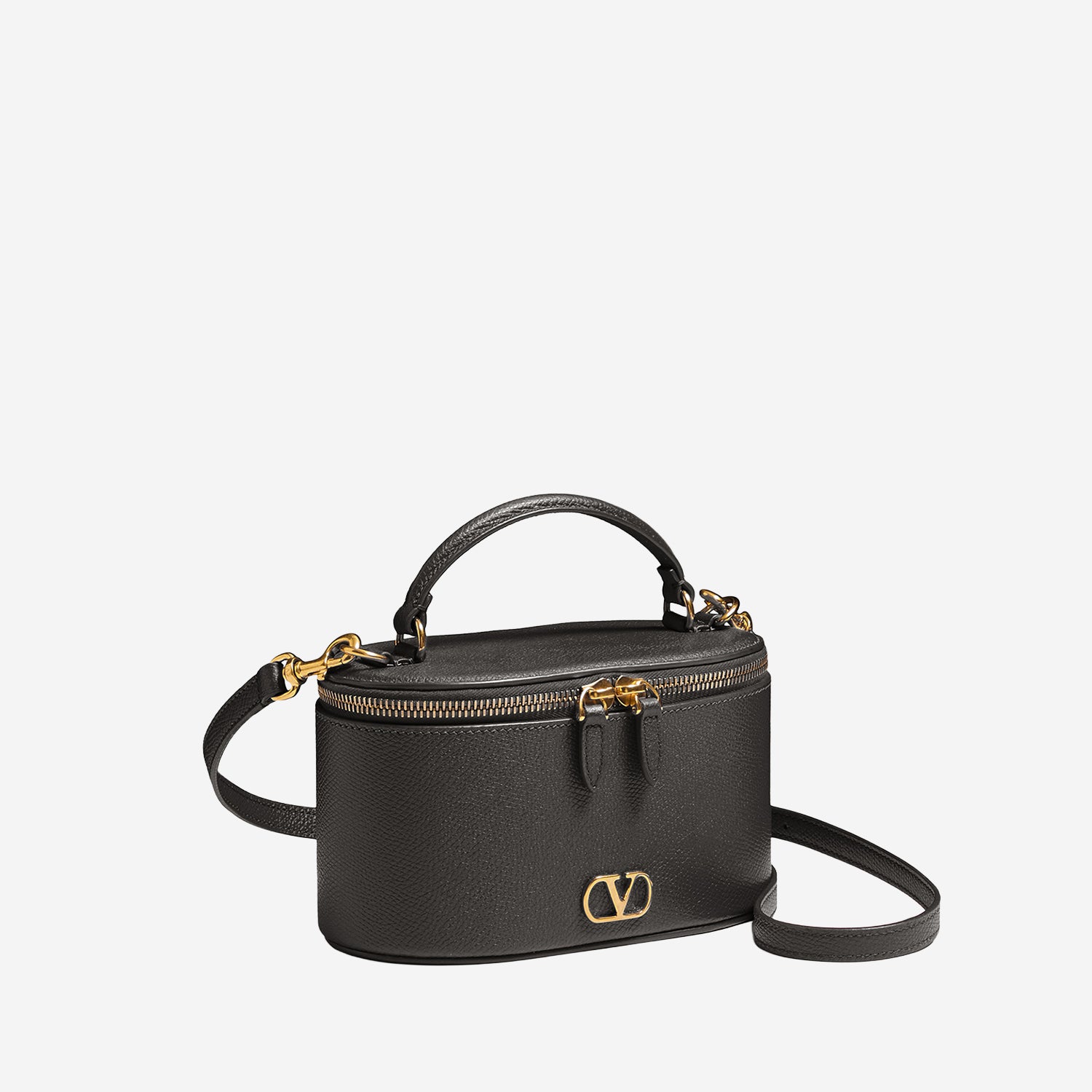 BORSA VANITY IN PELLE CON VLOGO 9W2P0AX8 SNP0NO VALENTINO GARAVANI 