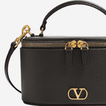BORSA VANITY IN PELLE CON VLOGO 9W2P0AX8 SNP0NO VALENTINO GARAVANI 