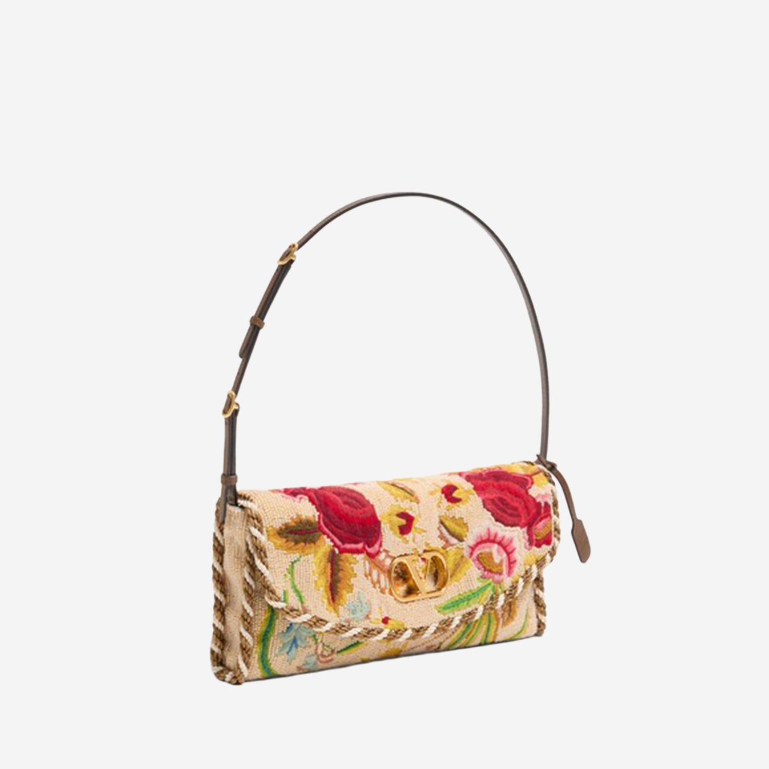 BORSA A SPALLA CON RICAMI FLOREALI 9W0B0T31 ECIBBH VALENTINO GARAVANI 