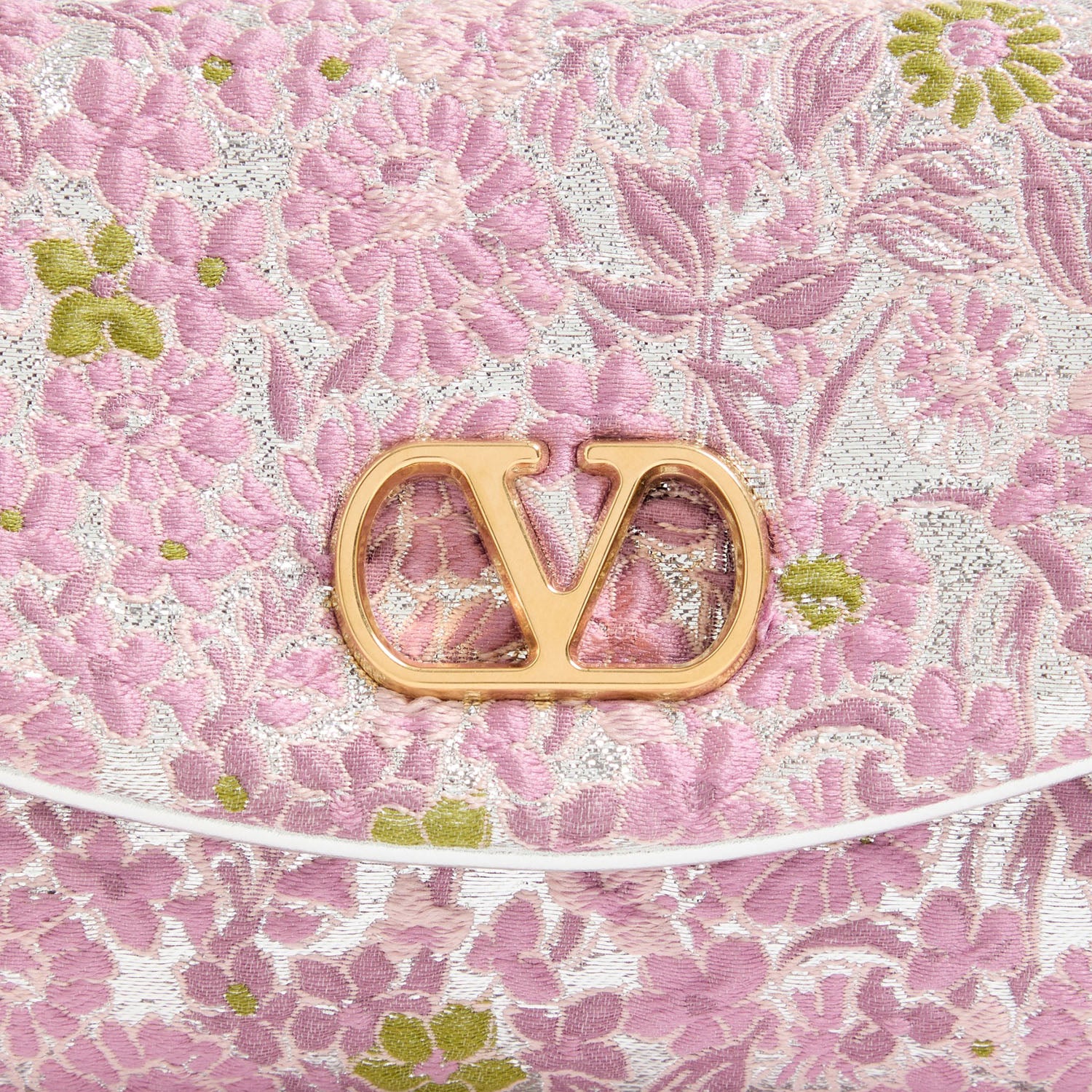 Borsa a spalla In Tessuto Jacquard Lurex con motivo floreale 9W0B0T31 QEV1NB VALENTINO GARAVANI 