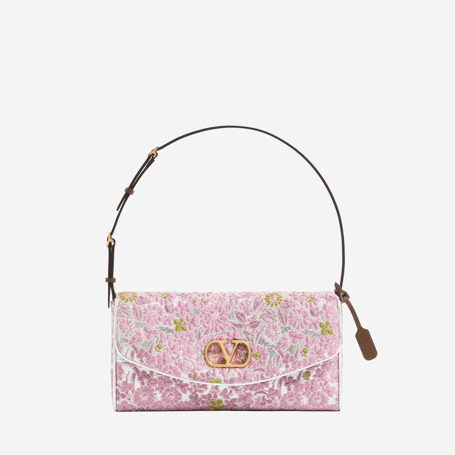 Borsa a spalla In Tessuto Jacquard Lurex con motivo floreale 9W0B0T31 QEV1NB VALENTINO GARAVANI 